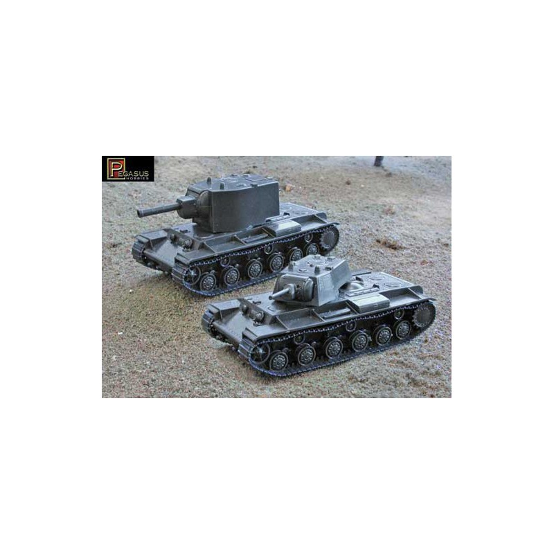 Maquette de Char en plastique KV-1 & KV-2RUSSES 1/72