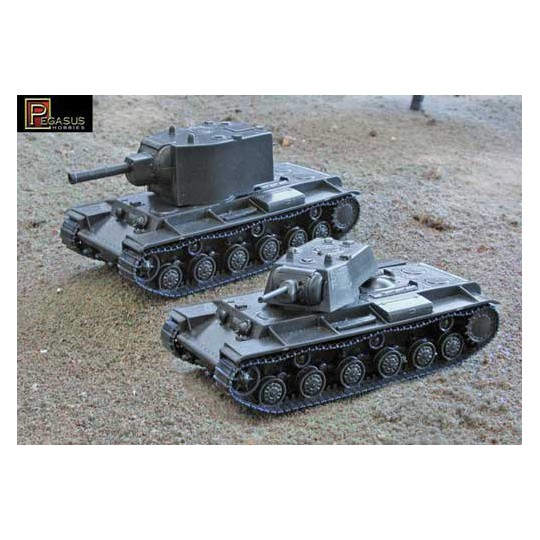 Maquette de Char en plastique KV-1 & KV-2RUSSES 1/72