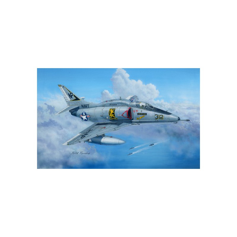 Maquette d'avion en plastique A-4F SKYHAWK 1/48