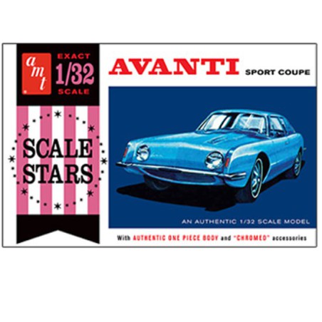 Maquette de voiture en plastique Studebacker Avanti 1/25 Maquette de voiture en plastique Studebacker Avanti 1/25