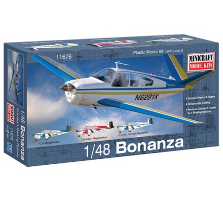 Maquette d'avion en plastique Bonanza 1/48 Maquette d'avion en plastique Bonanza 1/48