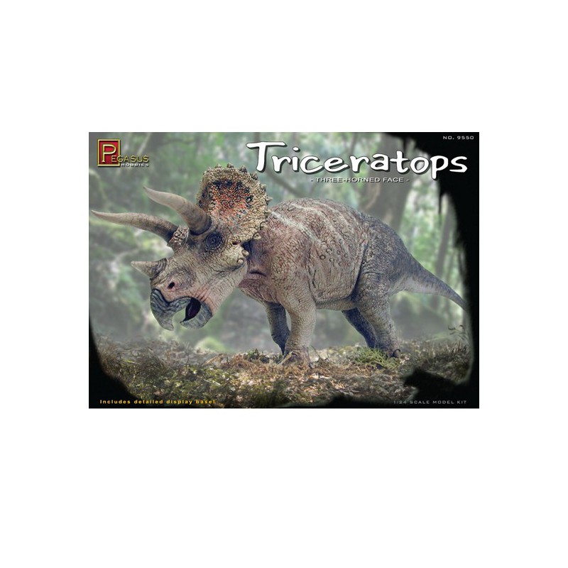 Modèle de science-fiction en plastique Triceratops 3 1/24