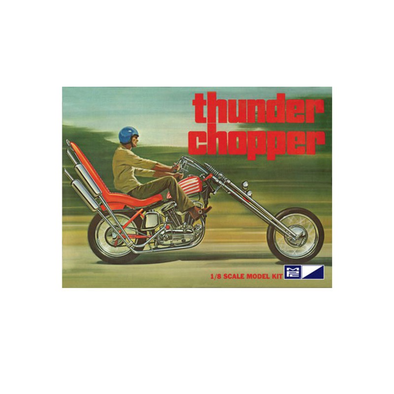 Maquette de moto en plastique Thunder Chopper Bike 1/8