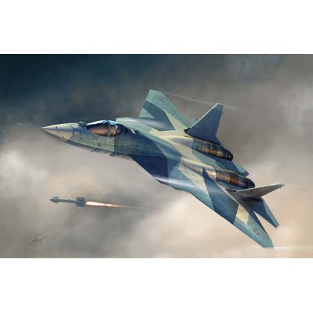 Maquette d'avion en plastique Russian T-50 PAK-FA 1/72 Maquette d'avion en plastique Russian T-50 PAK-FA 1/72