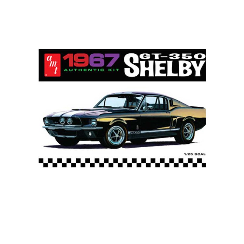 Maquette de voiture en plastique SHELBY GT350 1967 1/25