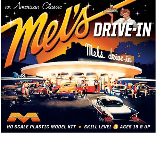 Maquette Diorama MELS Drive In 1960 Kit Maquette Diorama MELS Drive In 1960 Kit