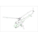 Maquette d'hélicoptère en plastique Mil mi-2URP Hoplite Anti Tank Maquette d'hélicoptère en plastique Mil mi-2URP Hoplite Anti Tank