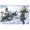 Maquette d'avion en plastique EGG SERIE F-22 RAPTOR Maquette d'avion en plastique EGG SERIE F-22 RAPTOR