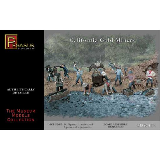Figurine CHERCHEURS D'OR EN CALIFORNIE Figurine CHERCHEURS D'OR EN CALIFORNIE