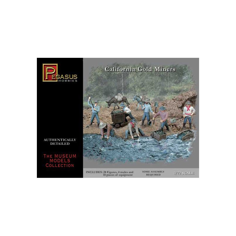 Figurine CHERCHEURS D'OR EN CALIFORNIE