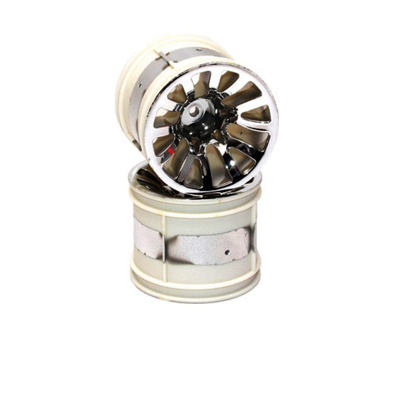 Accessoires pour voiture radiocommandée JANTES CHROME BUGGY 1/10