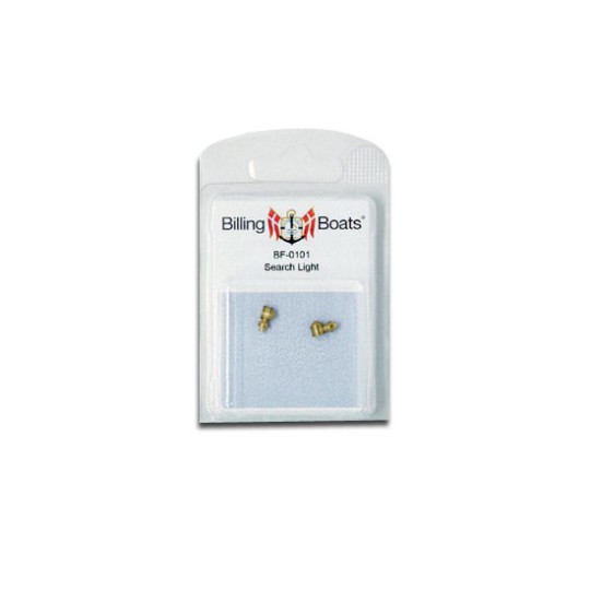 Accastillage de bateau Phare de recherche en laiton 7x9mm (2pcs)