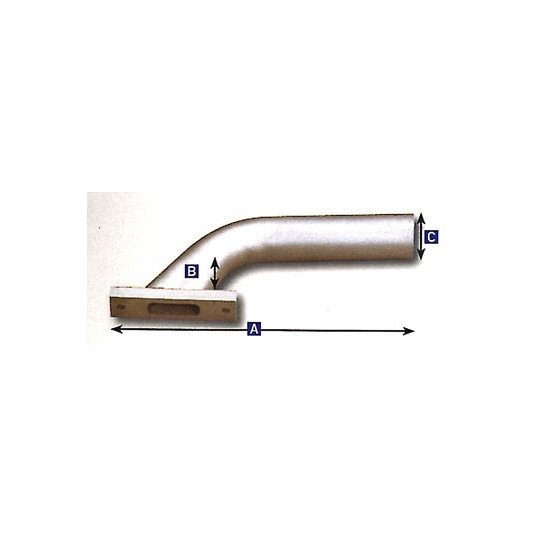 Moteur thermique radiocommandé PIPE D'ECHAPPEMENT COUDEE ST G40 S40