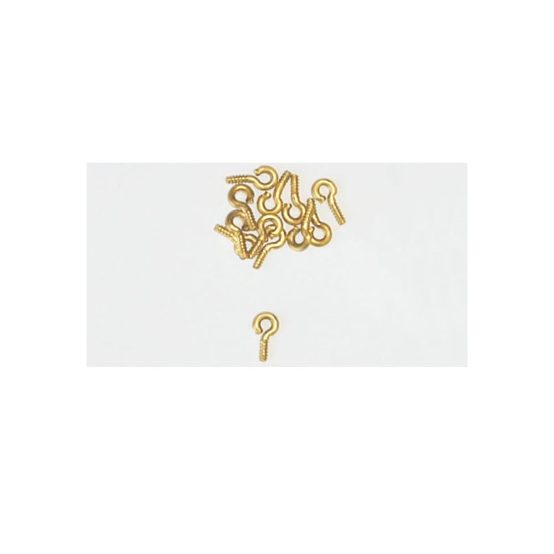 Accastillage de bateau Pitons à visser en laiton 4,5 x 12mm