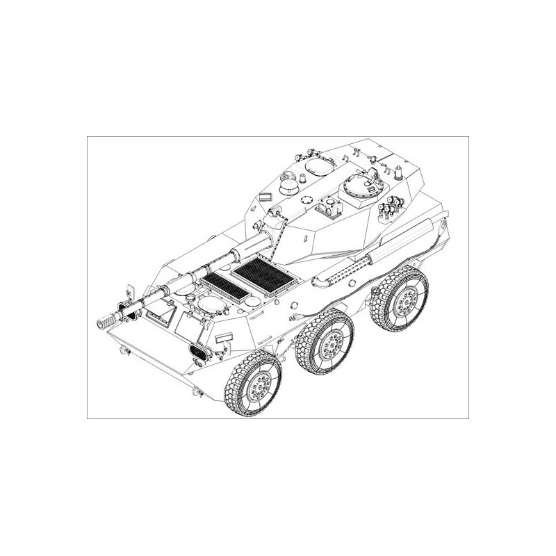 Maquette de Char en plastique PLA PTL02 Tank Destroyer 1/35