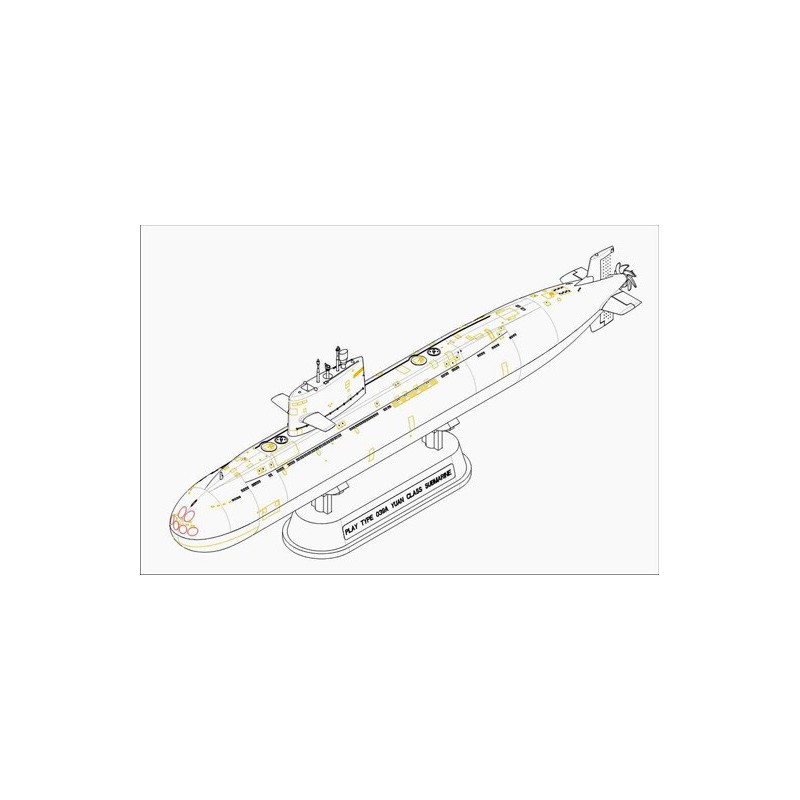 Maquette de Bateau en plastique Type 039A Yuan Class Submarine