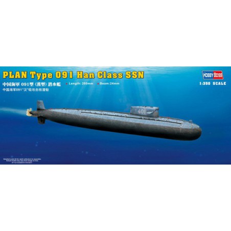Maquette de Bateau en plastique Type 091 Han Class Submarine Maquette de Bateau en plastique Type 091 Han Class Submarine