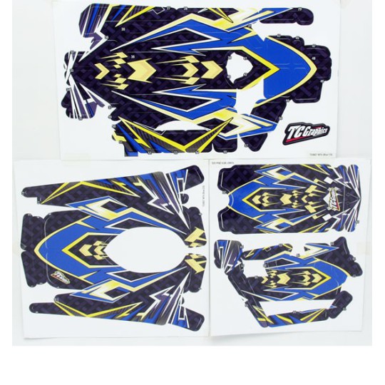 Accessoire pour radio Sticker Déco Bleu MT4 Accessoire pour radio Sticker Déco Bleu MT4