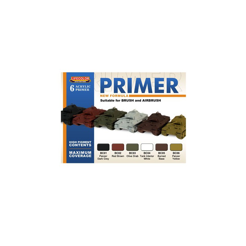 Peinture acrylique 6 Nuances de PRIMER