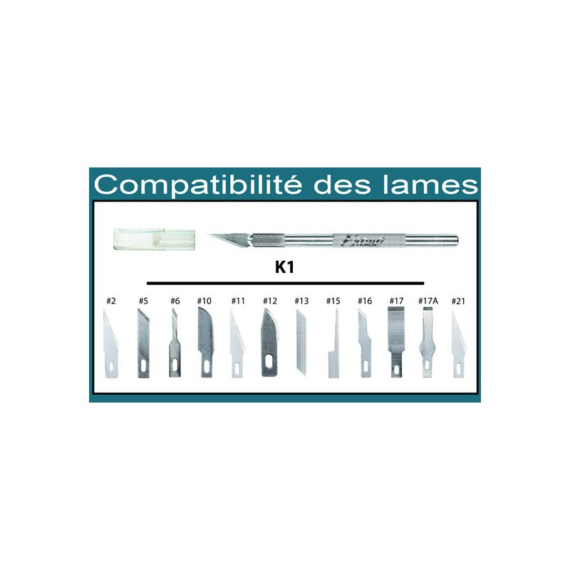 Couteau pour maquette Présentoir 60 couteaux N°1