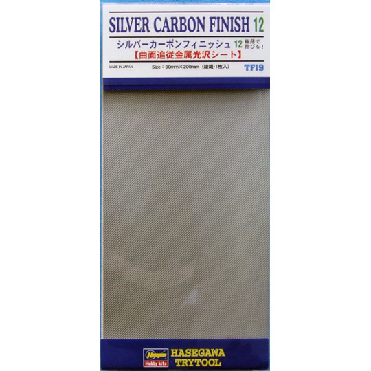 Matériaux pour maquette PLAQUE SILVER CARBON 12