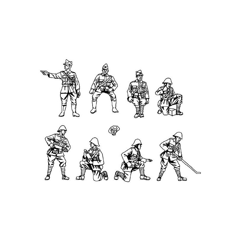 Figurine Artillerie Roumaine WW2 1/72