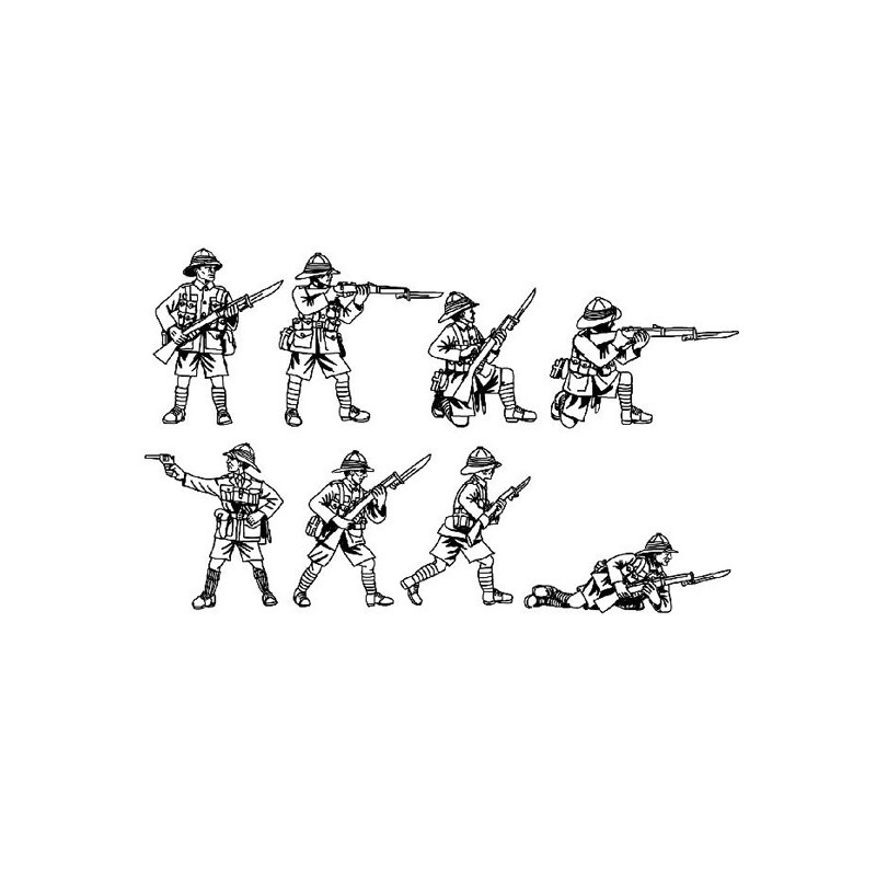 Figurine Infanterie Britannique WWI 1/72