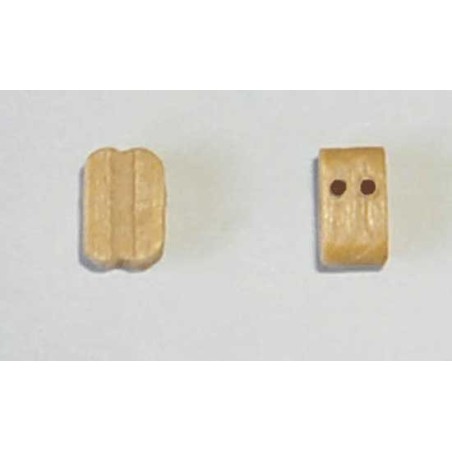 Accastillage de bateau Poulie double en buis, diam. 3mm Accastillage de bateau Poulie double en buis, diam. 3mm