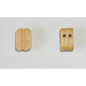 Accastillage de bateau Poulie double en buis, diam. 5mm Accastillage de bateau Poulie double en buis, diam. 5mm