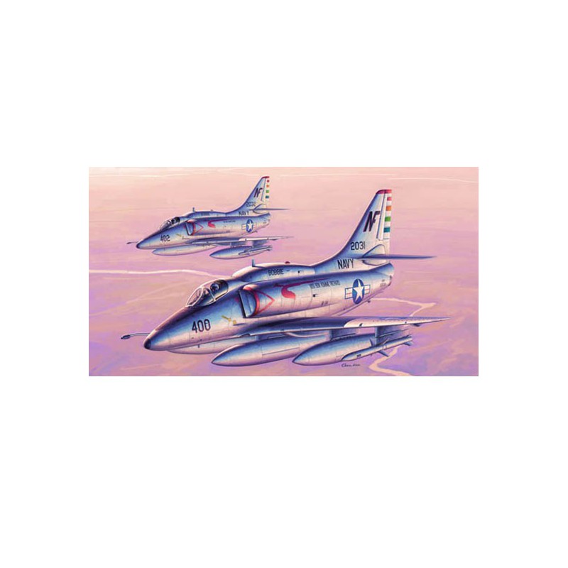 Maquette d'avion en plastique A-4F "SKY HAWK"