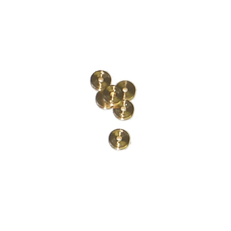 Accastillage de bateau Poulie en laiton diamètre 4mm (10pcs)