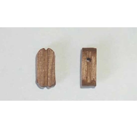 Accastillage de bateau Poulie simple en noyer, diam. 5mm Accastillage de bateau Poulie simple en noyer, diam. 5mm