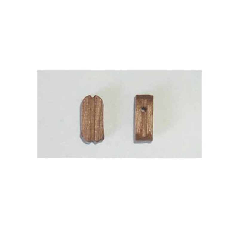 Accastillage de bateau Poulie simple en noyer, diam. 7mm