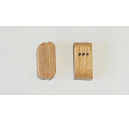 Accastillage de bateau Poulie triple en buis, diam. 5mm Accastillage de bateau Poulie triple en buis, diam. 5mm