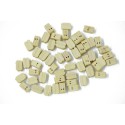 Accastillage de bateau Poulies doubles bois 7mm (50 pcs) Accastillage de bateau Poulies doubles bois 7mm (50 pcs)