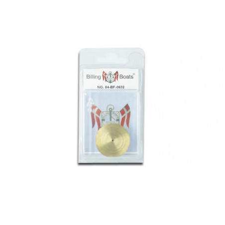 Accastillage de bateau Poupée de treuil en laiton 16x32mm (1pc)