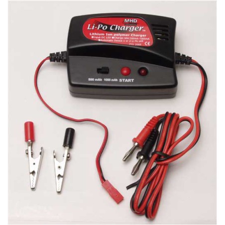 Chargeur pour accu pour appareil radiocommandé CHARGEUR LIPO 2 Elts 12 Volts Chargeur pour accu pour appareil radiocommandé CHARGEUR LIPO 2 Elts 12 Volts