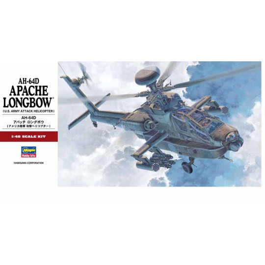 Maquette d'hélicoptère en plastique AH-64D APACHE LONGBOW 1/48 Maquette d'hélicoptère en plastique AH-64D APACHE LONGBOW 1/48