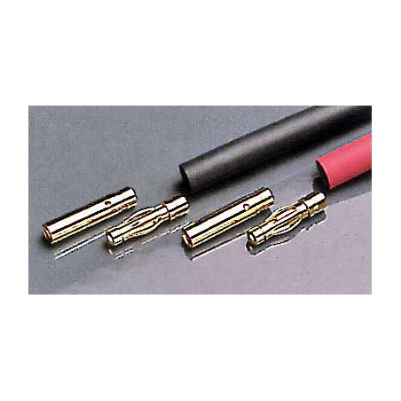 Accessoire embarqué PRISES DOREES 4mm AVEC GAINE - M ET F
