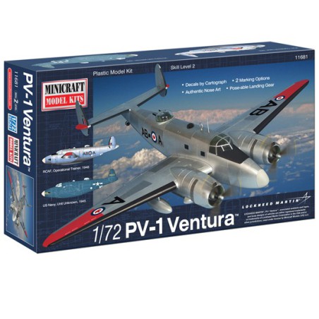 Maquette d'avion en plastique PV-1 Ventura USN 1/72 Maquette d'avion en plastique PV-1 Ventura USN 1/72