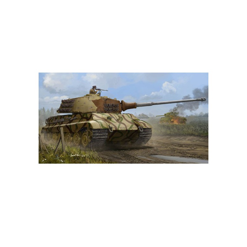 Maquette de Char en plastique TIGER II Henschel 19451/35