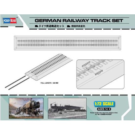 Maquette de train en plastique GERMAN RAILWAYS TRACK SET 1/72 Maquette de train en plastique GERMAN RAILWAYS TRACK SET 1/72