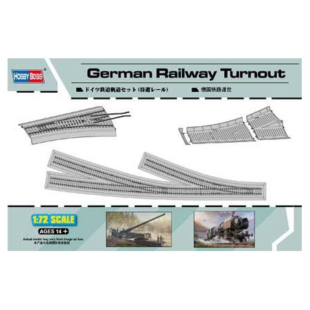 Maquette de train en plastique GERMAN RAILWAYS TURNOUT 1/72 Maquette de train en plastique GERMAN RAILWAYS TURNOUT 1/72