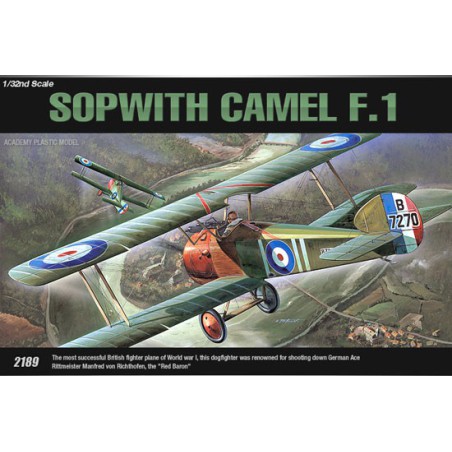 Maquette d'avion en plastique Spowith Camel F-1 1/32 Maquette d'avion en plastique Spowith Camel F-1 1/32