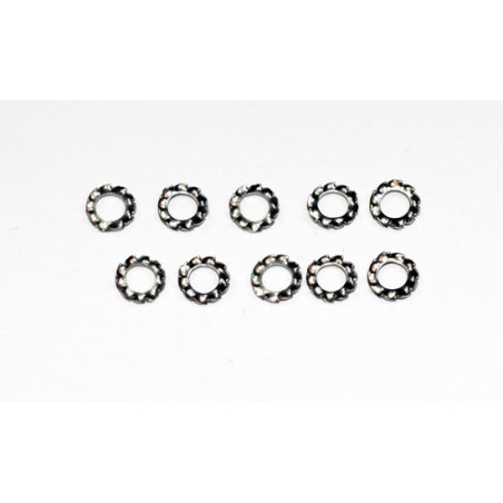 Visserie Rondelles Eventail inox M2 DIN6798 (10 pièces) Visserie Rondelles Eventail inox M2 DIN6798 (10 pièces)