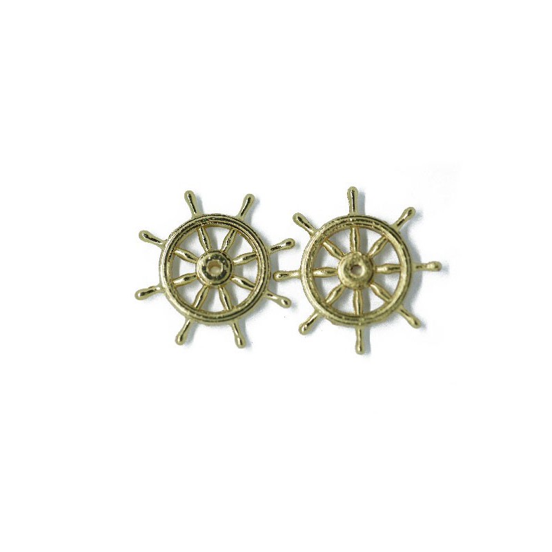 Accastillage de bateau Roues de barre en laiton 25mm (2pcs)