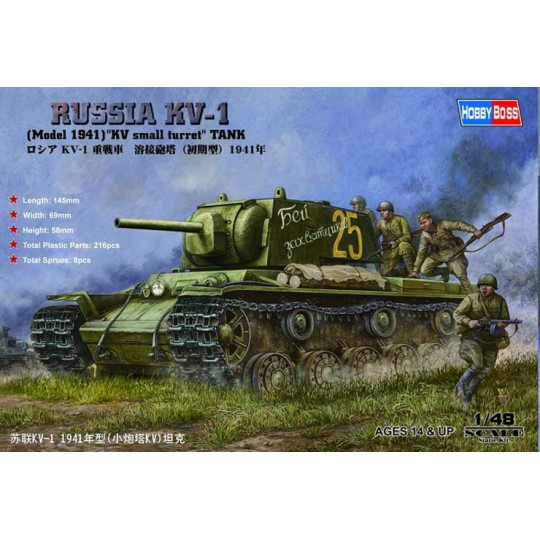 Maquette de Char en plastique Russia KV-1 Model 1941... 1/48 Maquette de Char en plastique Russia KV-1 Model 1941... 1/48