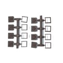 Accastillage de bateau Sabord de canons en plastique 11mm (4pcs) Accastillage de bateau Sabord de canons en plastique 11mm (4pcs)