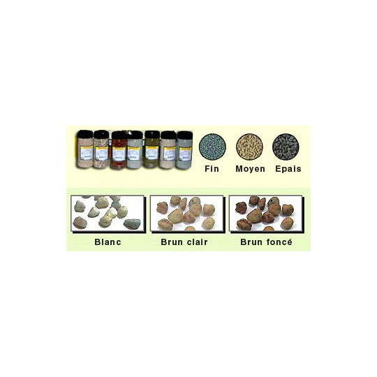 Graviers ballast ROCAILLE MARRON 200g