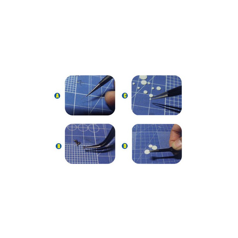 Outil pour maquette Set de 4 precelles de précision